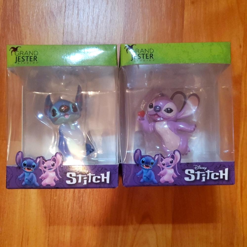 Disney Stitch and Angel Figures